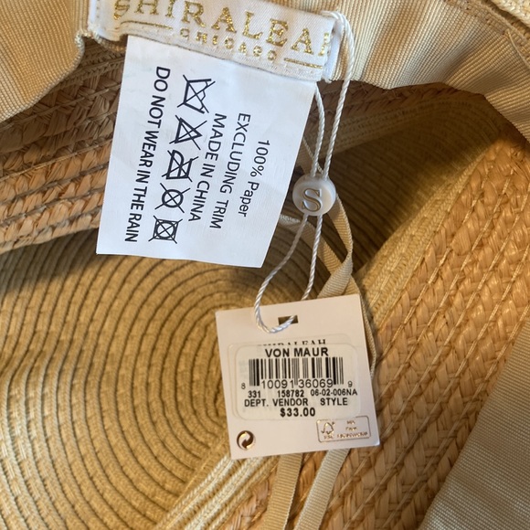 NWT SHIRALEAH "MRS" HAT, NATURAL - Picture 4 of 5